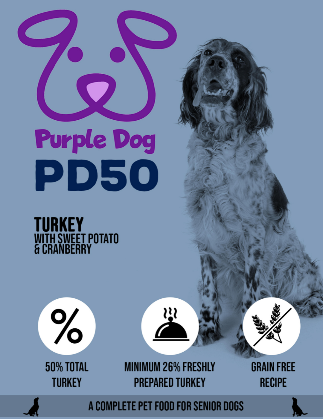 PD50 Senior Turkey with Sweet Potato and Cranberry 15kg