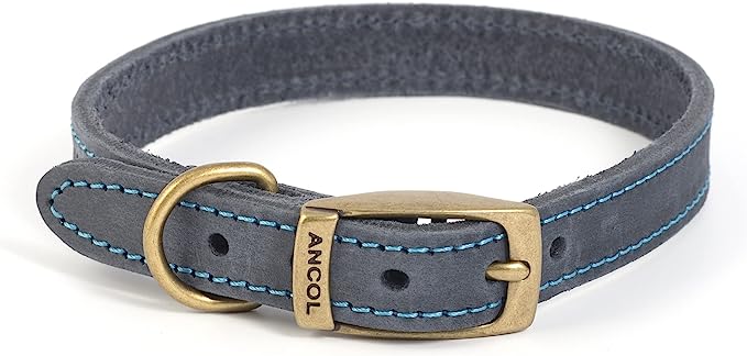 Timberwolf Leather Luxury Collar. Ancol The Heritage Collection.