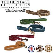Ancol Timberwolf Leather Luxury Lead. The Heritage Collection.
